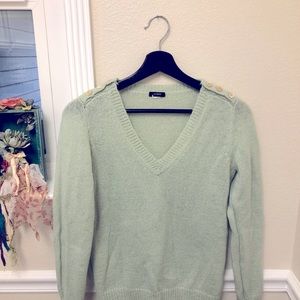 J Crew pale green sweater xs